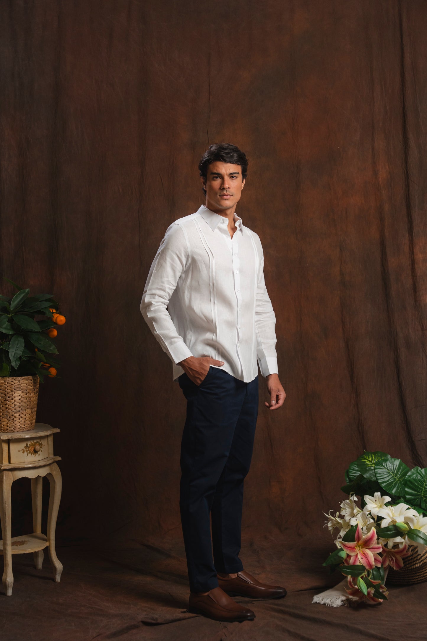 Vertical Pleats Shirt